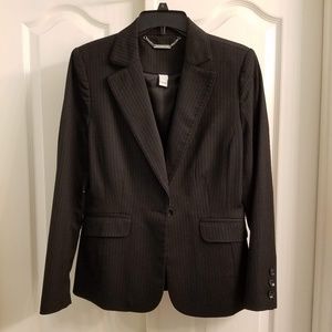 White House Black Market Pinstripe 1 button Blazer
